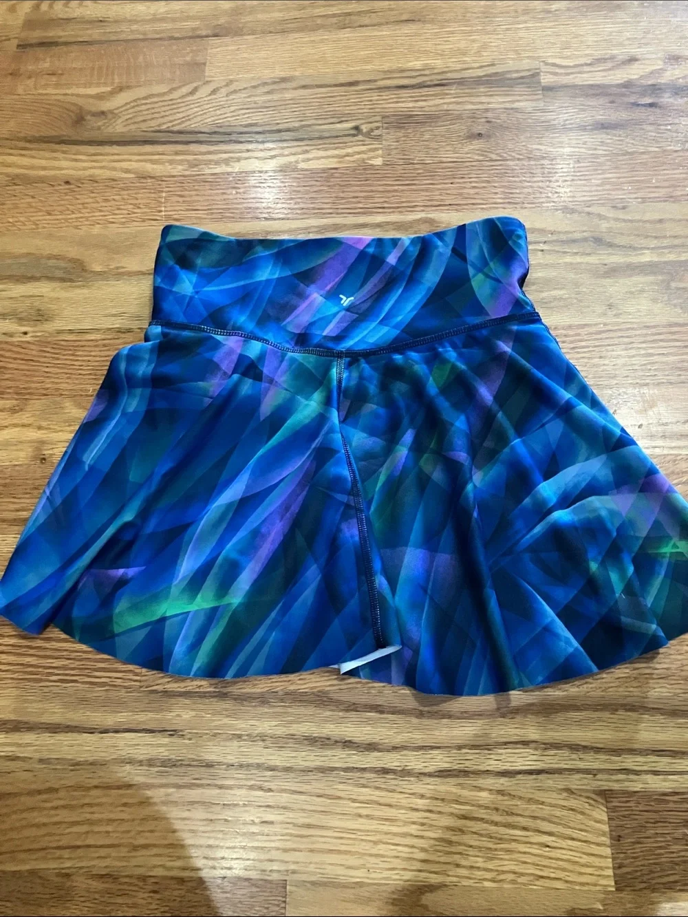 Old Navy Girls Blue and Purple Patterned Skort and Lined Tank Sz 14/16 EUC